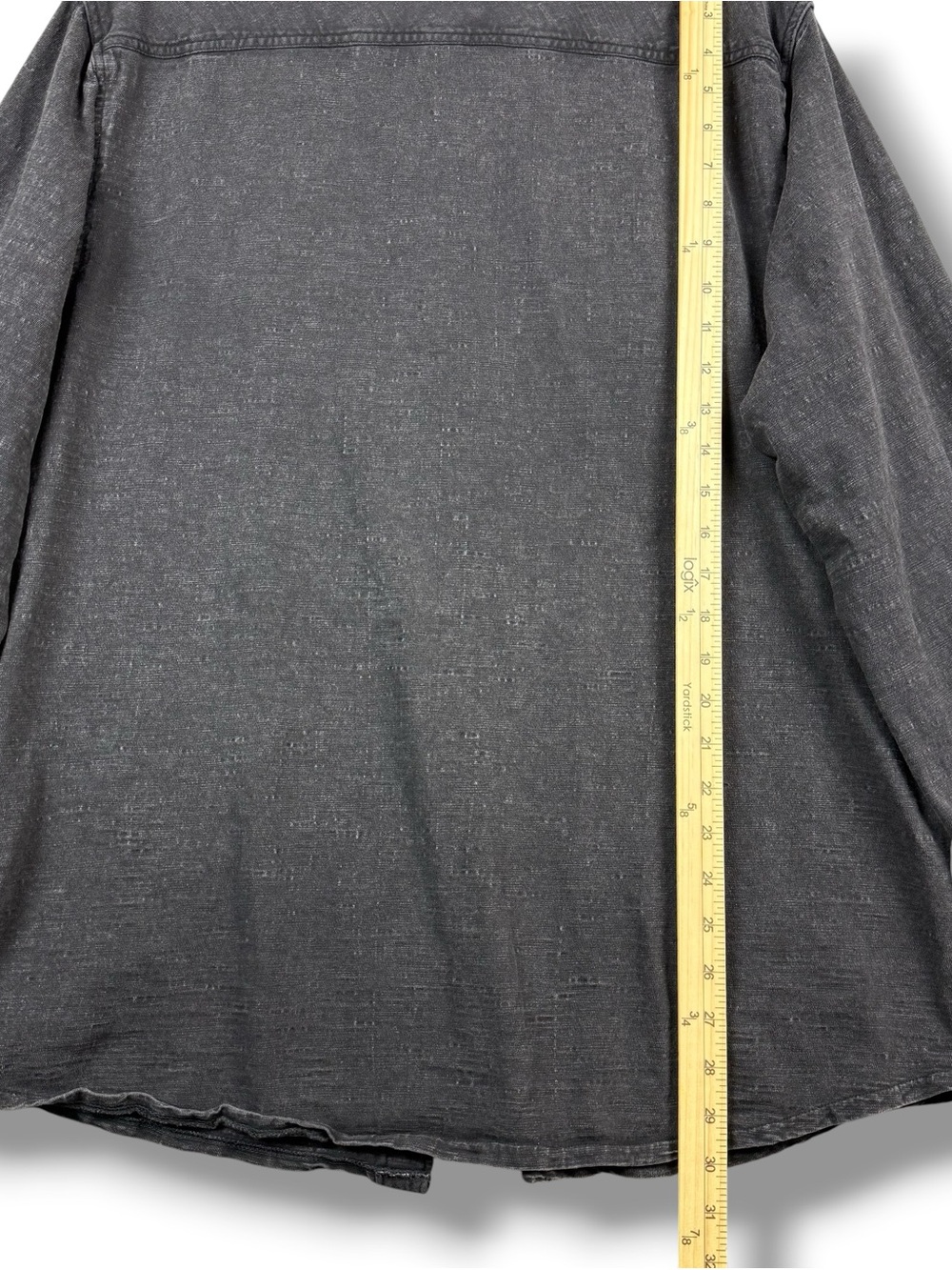 Carbon 2 Cobalt Men’s Long Sleeve Shirt Large Black 100% Cotton Button Up Faded - Picture 9 of 9
